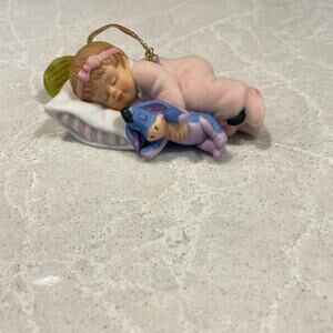 Ashton Drake Ornament A Very Pooh Christmas Naptime with Eeyore Felt Ceramic COA